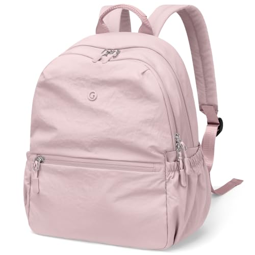13L Mini Rucksack Damen Klein Leichtgewicht Reiserucksack Wasserdicht Rucksäcke Casual Daypack für Lässig Schule Reise Wandern Arbeit (Blassrosa) von GOLF SUPAGS