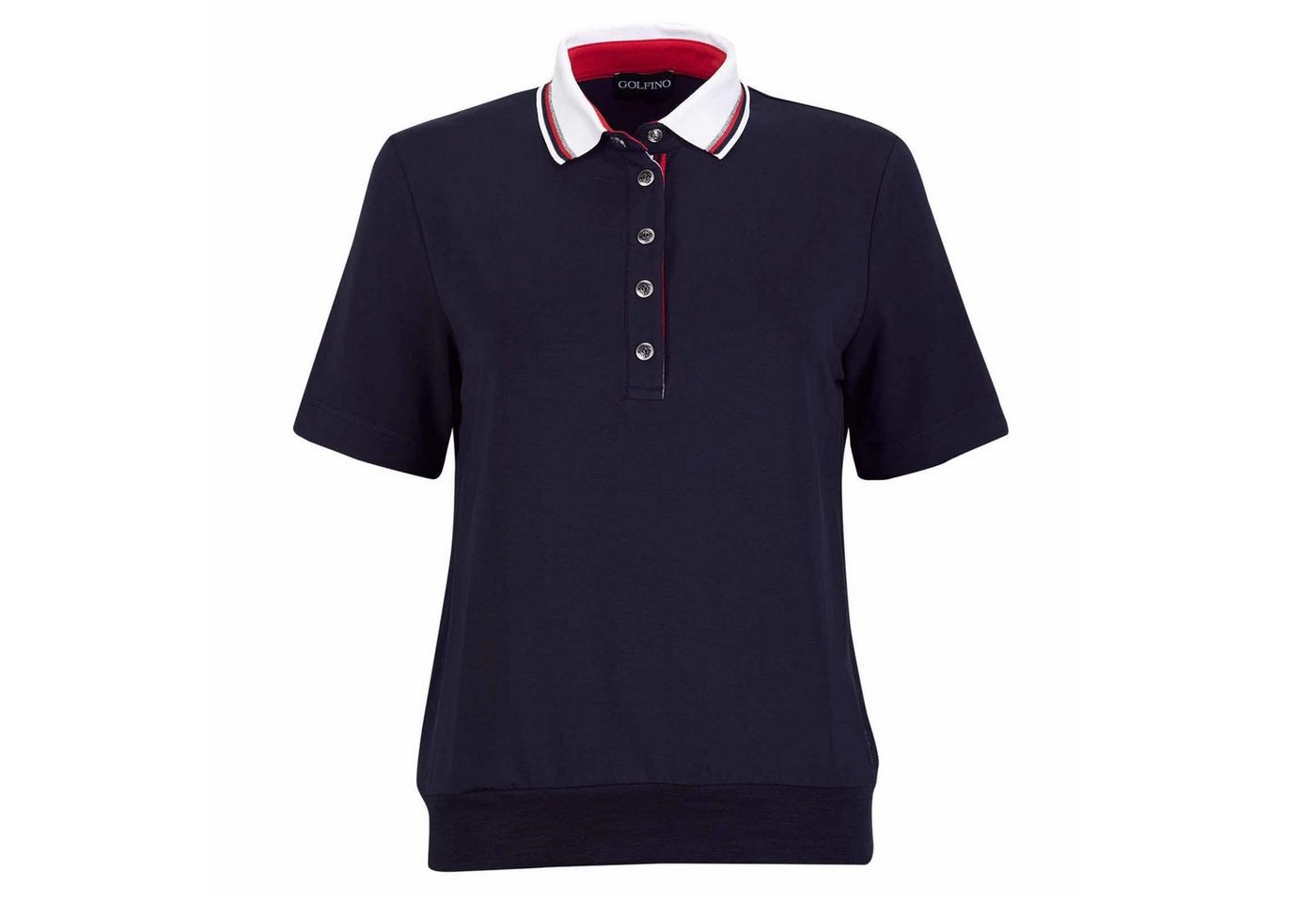 GOLFINO Poloshirt Golfino Club Loose Polo Navy von GOLFINO