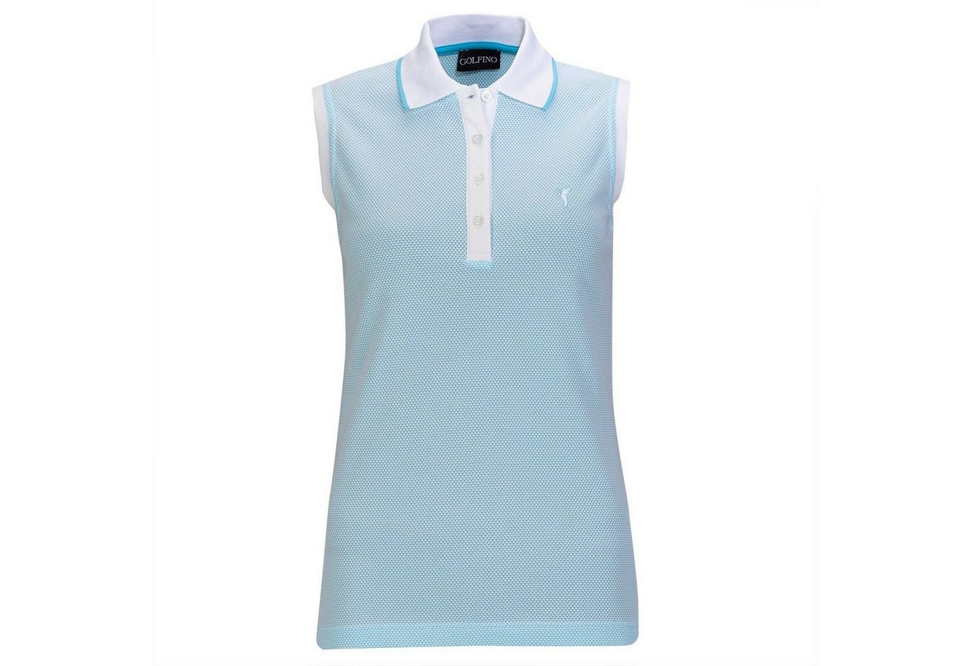 GOLFINO Poloshirt Golfino Ladies The Mercedes Shortsleeve Polo Türkis von GOLFINO