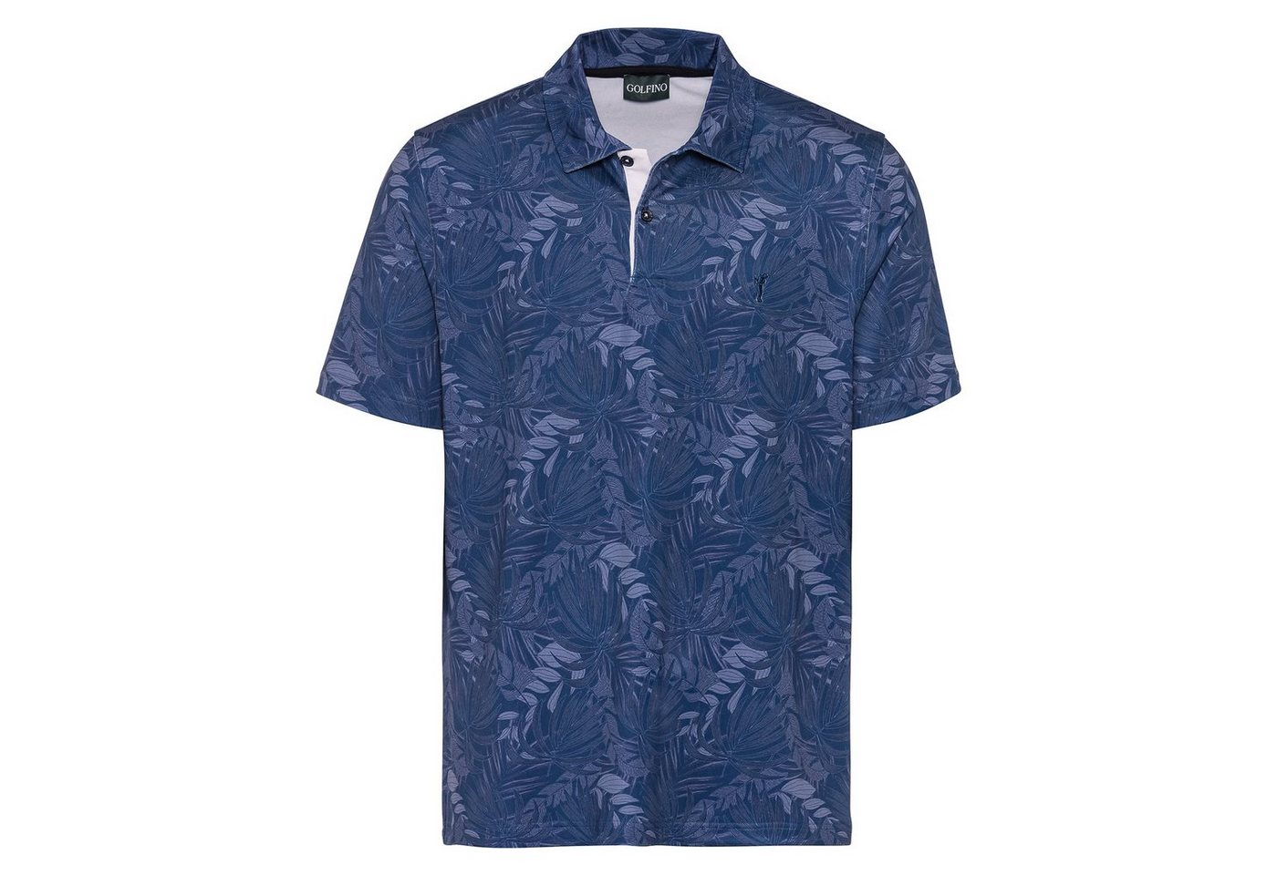 GOLFINO Poloshirt Golfino Tropical Swing Printed Polo Seven Seas von GOLFINO