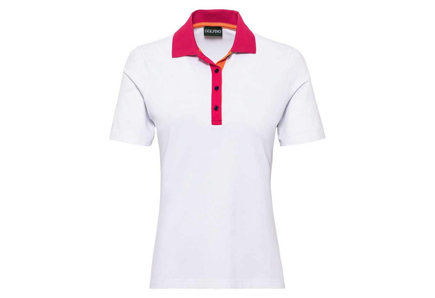 GOLFINO Poloshirt Golfino Vibrant Shot Polo White von GOLFINO