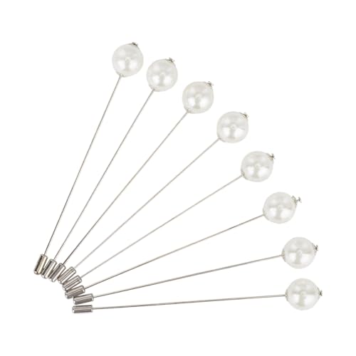 GOMAKERER 8 Stück Hutnadeln Stecknadeln Mit Geradem Kopf Perlennadeln Tibetisches Silber Anstecknadeln Hochzeitsstrauß Nadeln Kugelkopf Nadeln Für Schmuck DIY Basteln Nähen von GOMAKERER