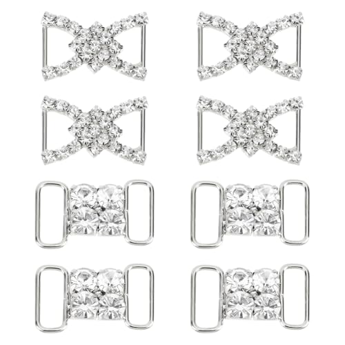 GOMAKERER 8 Stück Strass Schnürsenkel Anhänger 2 Stilen, Schiebeschnallen Aus Strasssteinen Legierung Abnehmbare Schnürsenkel Dekoration DIY Schuhzubehör Für Turnschuhe Freizeitschuhe, Silbern GOMAKERER 8 Stück Strass Schnürsenkel Anhänger 2 Stilen, Schiebeschnallen Aus Strasssteinen Legierung Abnehmbare Schnürsenkel Dekoration DIY Schuhzubehör Für Turnschuhe Freizeitschuhe, Silbern von GOMAKERER