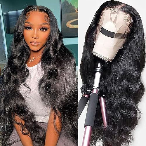 GOMOST Body Wave Lace Front Wigs Human Hair Pre Plucked 180 Density 13x4 HD Lace Frontal Wigs for Black Women Glueless Wigs Brazilian Virgin Human Hair Wig with Baby Hair 24 Inch GOMOST Body Wave Lace Front Wigs Human Hair Pre Plucked 180 Density 13x4 HD Lace Frontal Wigs for Black Women Glueless Wigs Brazilian Virgin Human Hair Wig with Baby Hair 24 Inch von GOMOST