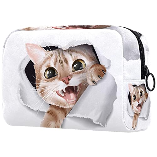 Süße Katze Reisetaschen Für Toilettenartikel Kosmetiktasche Für Damen Mädchen von GONIYONITA