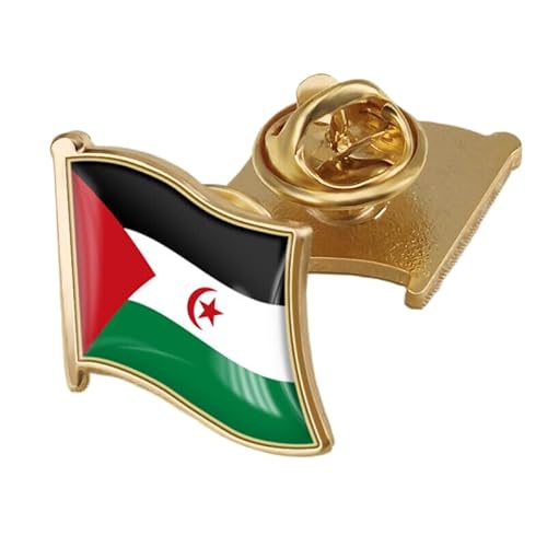 Anstecknadel Mit Flagge Der Westsahara Geometrische Quadratische Anstecker Kunst Originelle Brosche Karten-Anstecknadel Kreativer Schmuck Für Frauen Und Männer Party Reisen Geschenk Zubehör Flagge von GONMFKM