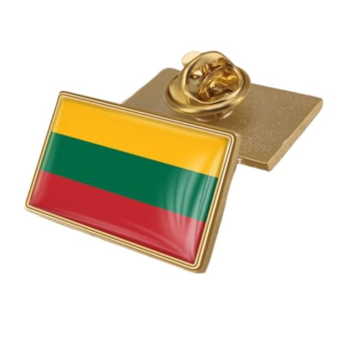 Anstecknadel Mit Litauischer Flagge Neuartige Mit Flagge Bedruckte Kristallflagge Patriotische Anstecknadel Anstecknadel Mit Brosche Souvenirgeschenk Für Männer Und Frauen Rechteckig von GONMFKM