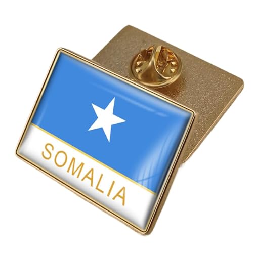 Anstecknadel Mit Patriotischer Flagge Somalias Neuartige Mit Flagge Bedruckte Kristall-Anstecknadel Mit Patriotischem Motiv Retro-Flagge Geometrischer Kreis Geschenk Krawattennadel Anstecker von GONMFKM
