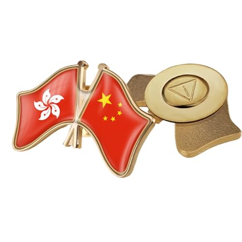 Brosche Mit Der Flagge Von China Und Hongkong – Freundschaftsabzeichen Mit Retro-Geometrie-Flaggendruck Für Patriotische Männer Und Frauen, Jacken, Hemden, Rucksäcke, Kragenanstecker, Magnetisch, B Brosche Mit Der Flagge Von China Und Hongkong – Freundschaftsabzeichen Mit Retro-Geometrie-Flaggendruck Für Patriotische Männer Und Frauen, Jacken, Hemden, Rucksäcke, Kragenanstecker, Magnetisch, B von GONMFKM