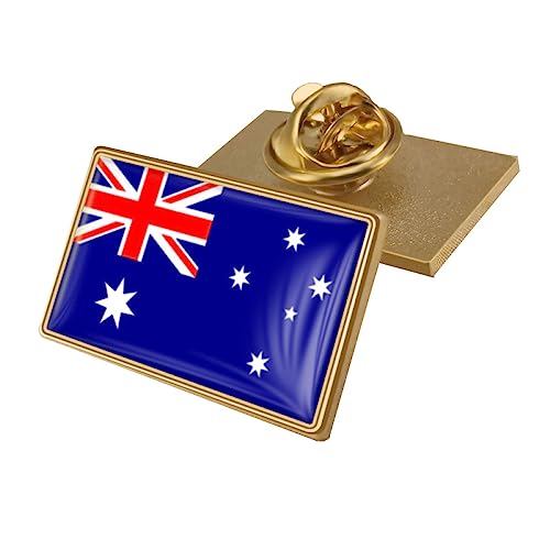 Flaggen Brosche, Australien Flagge, Kristall Epoxidharz Abzeichen Brosche, Weltflaggen Abzeichen, Damen Und Herren, Modische Broschen Für Kleidung, Schals, Schals, Hüte, Taschen, Jacken, Bas von GONMFKM