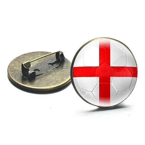 Flaggen Brosche, England Karte, Broschen, Klassischer Fußball, Flagge, Zeitstein Flagge, Broschen, Schmuck, Geschenk, Emaille Anstecknadel, Atemberaubende Micro Brosche Für Damen Und Herren, von GONMFKM