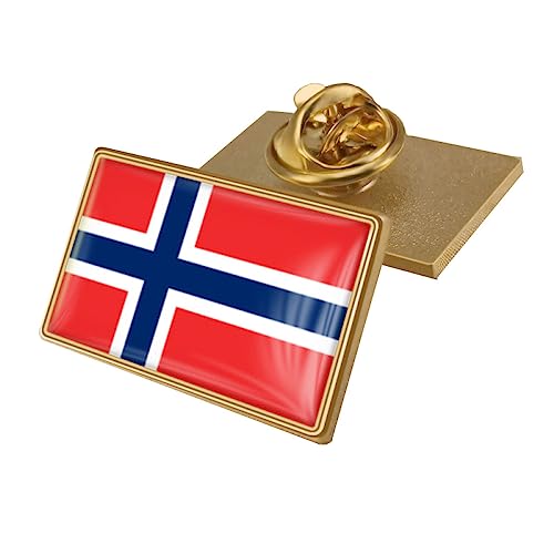 Flaggen Brosche, Norwegen Flagge, Kristall Epoxidharz Abzeichen Brosche, Weltflaggen Abzeichen, Damen Und Herren, Modische Broschen Für Kleidung, Schals, Schals, Hüte, Taschen, Jacken, Baste von GONMFKM