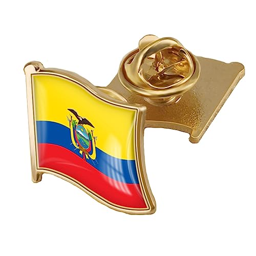 Flaggen Brosche Ecuador Flagge, Kristall Epoxidharz Abzeichen Brosche, Weltflaggen Abzeichen, Damen Und Herren, Modische Broschen Für Kleidung, Schals, Schals, Hüte, Taschen, Jacken, Bastela von GONMFKM