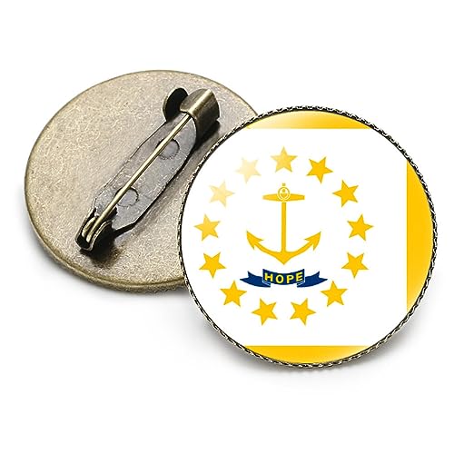 Flaggenbrosche Rhode Island Flaggenbrosche Rhode Island Flaggennadel Anstecknadel Anstecknadel Knopfbrosche Für Anzug Krawatte Hut Damen Herren, Neuartige Schmuckbrosche Für Patriot Kleidung von GONMFKM