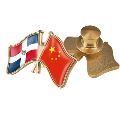Lustige Anstecknadel Mit Der Flagge Chinas Und Der Dominikanischen Republik – Patriotisches Freundschaftsabzeichen Im Ethnischen Stil Mit Kristallen, Elegante Brosche, Krawattennadel, Schmuckknopf B Lustige Anstecknadel Mit Der Flagge Chinas Und Der Dominikanischen Republik – Patriotisches Freundschaftsabzeichen Im Ethnischen Stil Mit Kristallen, Elegante Brosche, Krawattennadel, Schmuckknopf B von GONMFKM