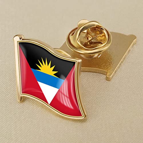 Mode Antigua Und Barbuda Flagge Kristall Epoxy Abzeichen Brosche Weltflagge Abzeichen Für Frauen Und Männer Republik Neuheit Charm Schmuck Patriot Tasche Flagge Pin Broschen Zubehör,Flagge,W von GONMFKM