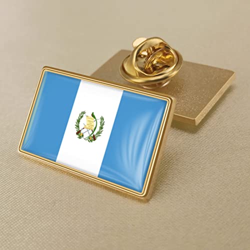 Mode-Guatemala-Flagge, Kristall-Epoxidharz-Abzeichen-Brosche, Weltflaggen-Abzeichen Für Damen Und Herren, Land-Neuheits-Charm-Schmuck, Patriot-Bekleidungstasche, Flaggen-Pin-Brosche, Zubehör von GONMFKM