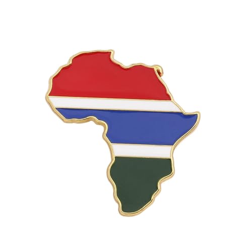 Mode Neuheit Broschen Afrika Karte Abzeichen Ethnische Flagge Hip Hop Schnalle Pin Brosche Karte Ornament Für Frauen Und Männer Charme Schmuck Weltkarte Kreative Persönlichkeit Patriotische von GONMFKM