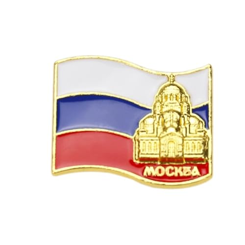 Mode Neuheit Russland Broschen Pin Weltkarte Land Ethnische Tropf Öl Flagge Hip Hop Abzeichen Pin Schnalle Weltkarte Brosche Für Damen Und Herren Charm Schmuck Denim Kragen Taschenzubehör,Ge von GONMFKM