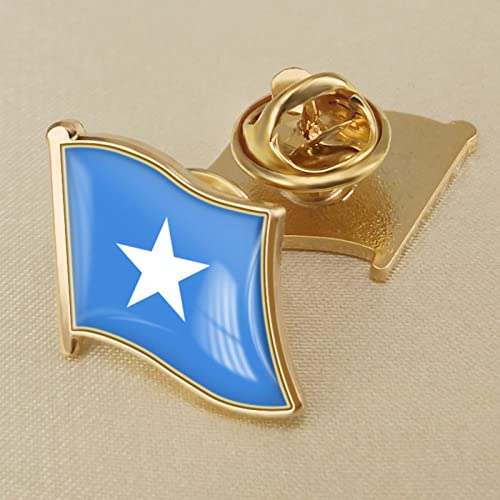 Modische Somalia-Flagge, Kristall-Epoxidharz-Abzeichen-Brosche, Weltflaggen-Abzeichen Für Damen Und Herren, Länder-Neuheitsschmuck, Patriot-Kleidung, Tasche, Kuba-Flagge, Anstecknadel, Brosc von GONMFKM