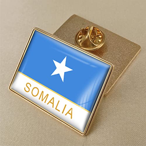 Modische Somalia-Flagge, Kristall-Epoxidharz-Abzeichen-Brosche, Weltflaggen-Abzeichen Für Damen Und Herren, Länder-Neuheitsschmuck, Patriot-Kleidung, Tasche, Kuba-Flagge, Anstecknadel, Brosc von GONMFKM