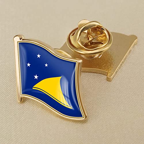 Modische Tokelau-Flagge, Kristall-Epoxidharz-Abzeichen-Brosche, Weltflaggen-Abzeichen Für Damen Und Herren, Republik, Neuheit-Brosche, Charm-Schmuck, Patriot-Kleidung, Tasche, Anstecknadel, von GONMFKM