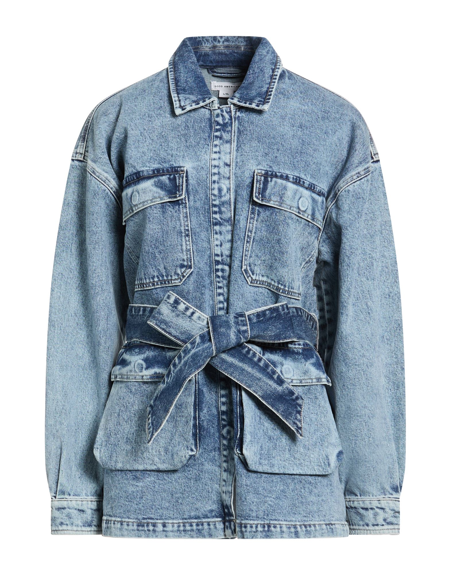GOOD AMERICAN Jeansjacke/-mantel Damen Blau von GOOD AMERICAN
