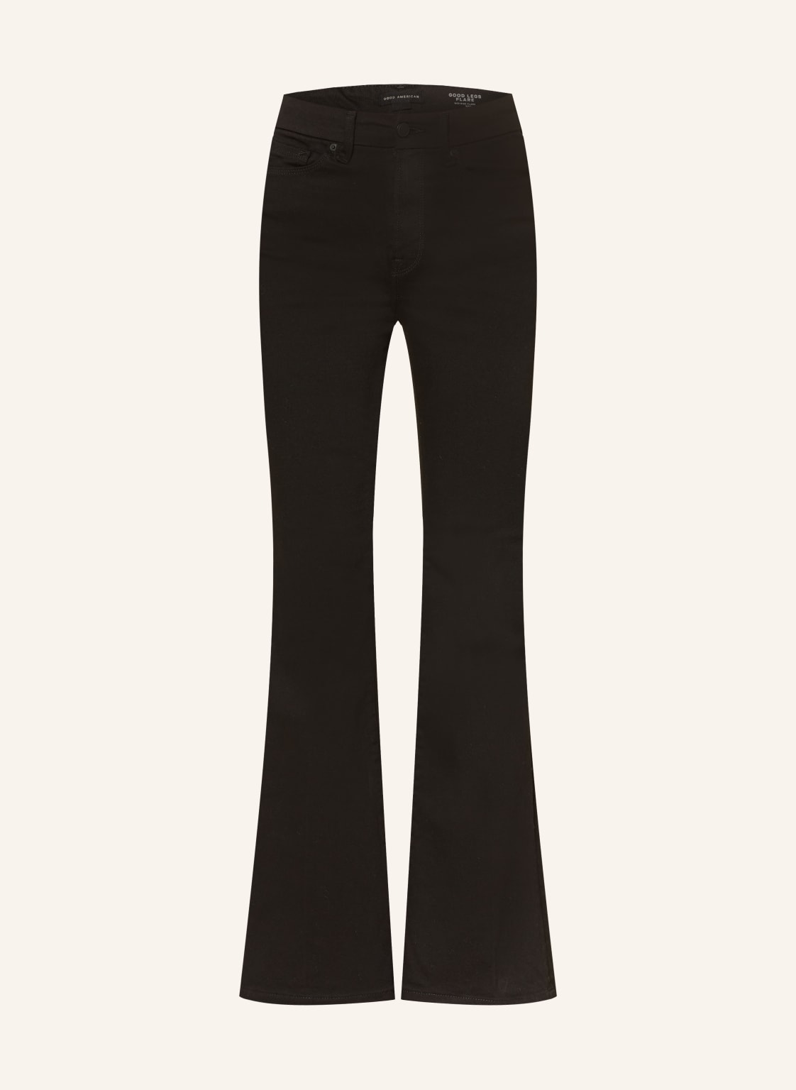 Good American Flared Jeans Never Fades Good Legs schwarz von GOOD AMERICAN