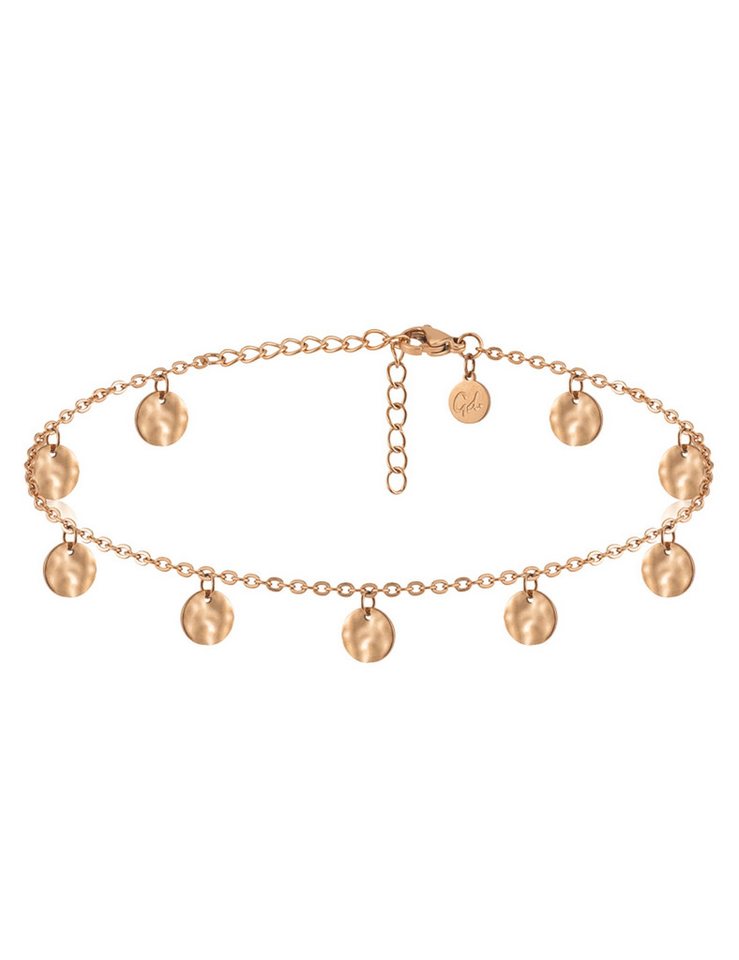 GOOD.designs Fußkette mit Anhänger (1-tlg), mit neun Coin-Anhängern von GOOD.designs