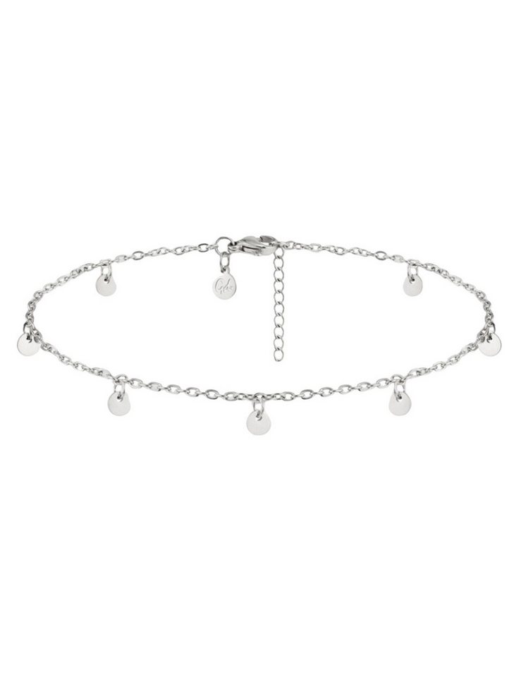 GOOD.designs Fußkette mit Anhänger (1-tlg), mit sieben Coin-Anhängern von GOOD.designs