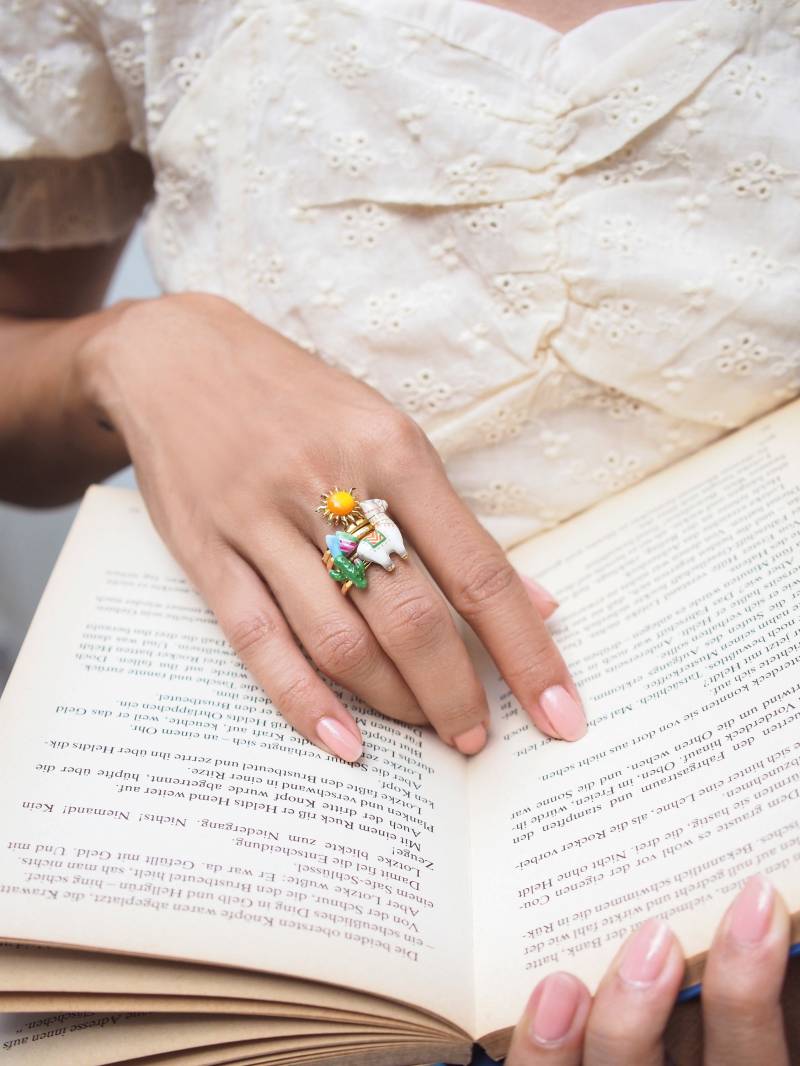 Alpaka Tal Stapelring, Wal Ring, Sterling Silber Wunderliche Winzig Zierliche Minimalist Ring von GOODAFTERNINE