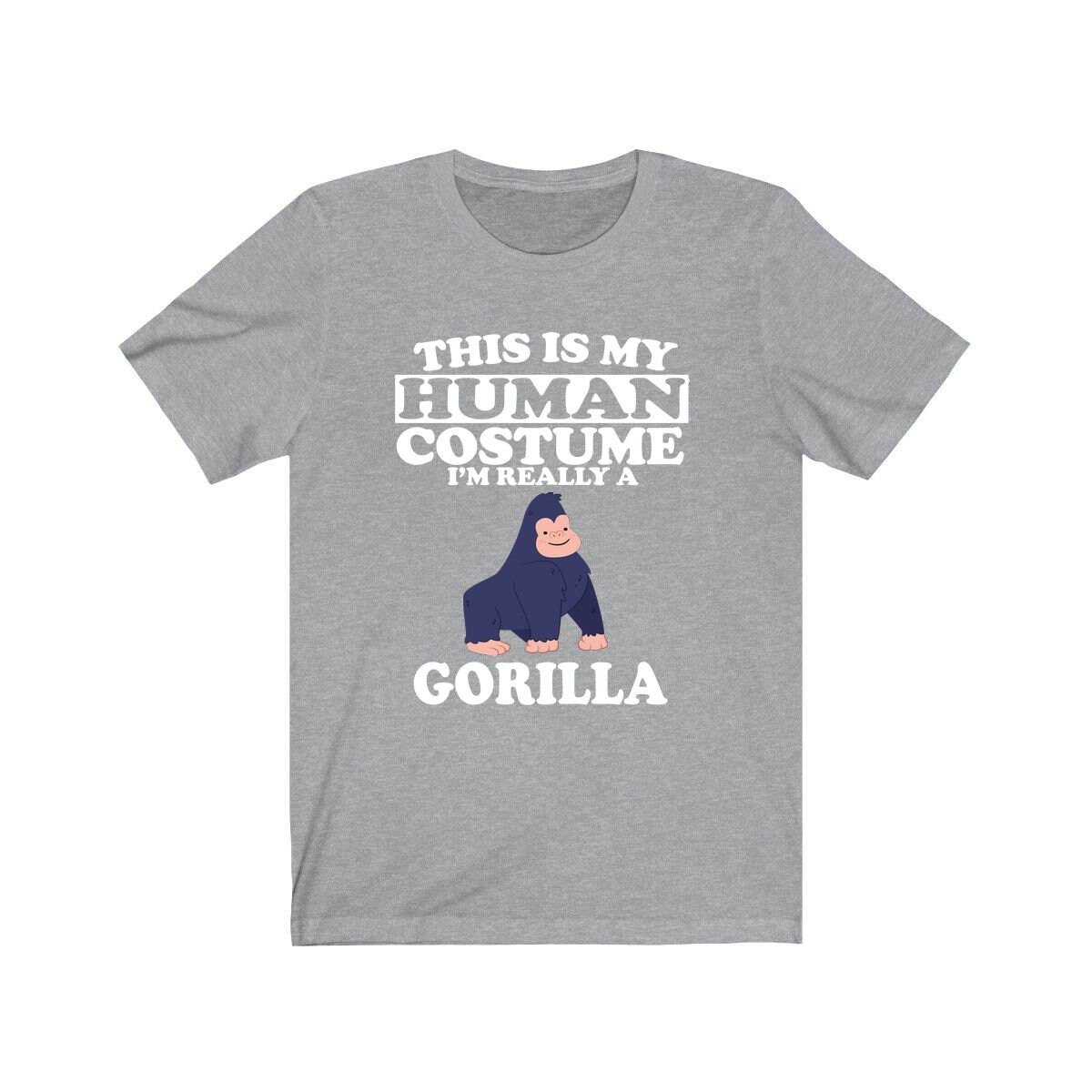 Dies Ist Mein Menschliches Kostüm Ich Bin Wirklich Ein Gorilla Shirt, Liebhaber Lustiges Geschenk, Tier Shirt von GOODDSZEEI