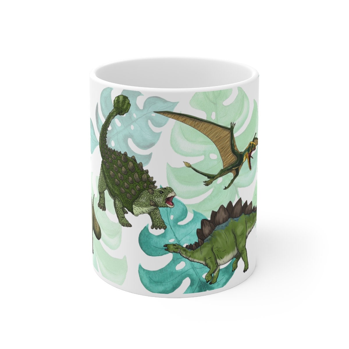 Dinosaurier Velociraptor Stegosaurus Ankylosaurus Brachiosaurus Parasaurolophus Pterodactyl Becher Geschenk von GOODDSZEEI