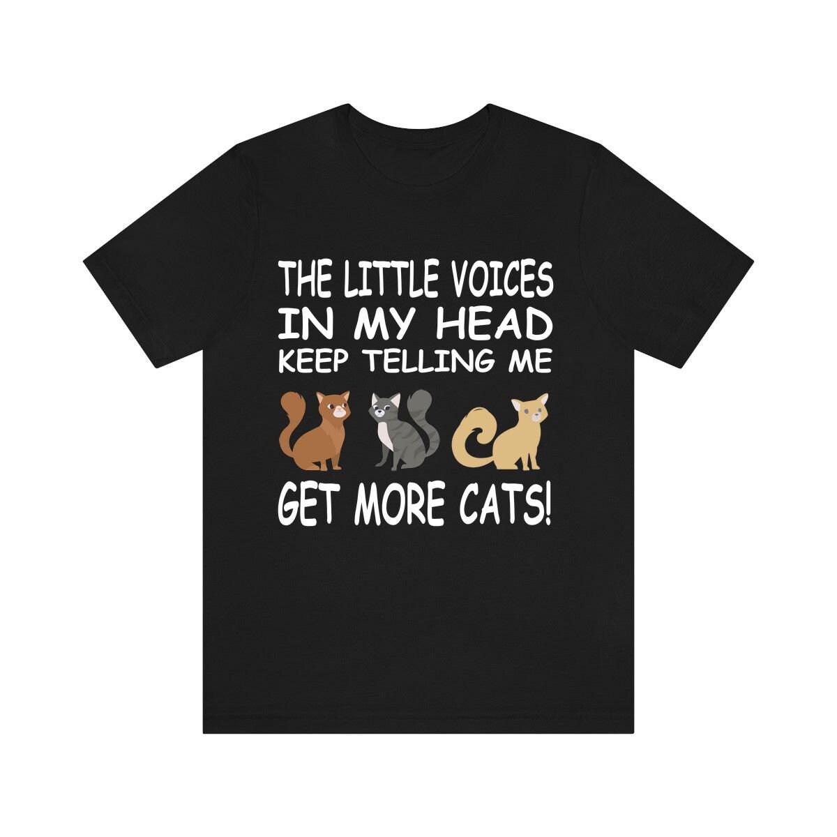 Little Voices Keep Telling Me Get More Cats Shirt, Cat Lover Geschenk, Boy Girl Shirt Little Voices Keep Telling Me Get More Cats Shirt, Cat Lover Geschenk, Boy Girl Shirt von GOODDSZEEI