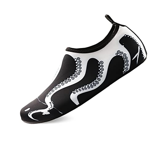 GOODSALEOK Wasserschuhe Herren Badeschuhe Damen Aquaschuhe BelüFtet Schnell Trocknend Strandschuhe Barfuß Yoga Schuhe Wassersport Weißer Oktopus 36/37 GOODSALEOK Wasserschuhe Herren Badeschuhe Damen Aquaschuhe BelüFtet Schnell Trocknend Strandschuhe Barfuß Yoga Schuhe Wassersport Weißer Oktopus 36/37 von GOODSALEOK