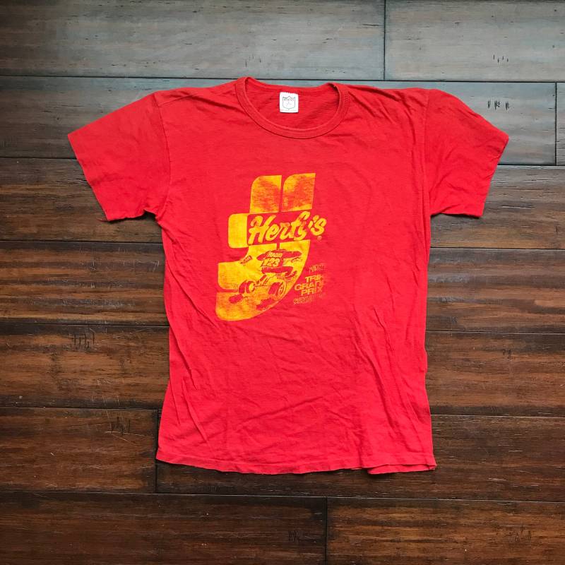 1970Er Vintage Herfys Trike Grand Prix Race Shirt Groß von GOODTHINGSYOUCANBUY