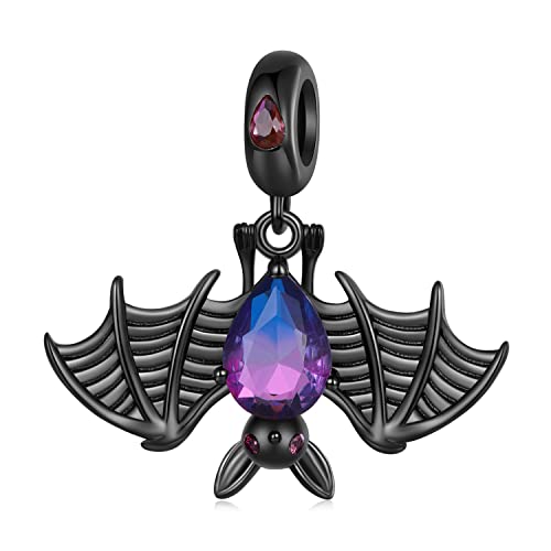 Fledermaus Bead Charm 925 Sterling Silber Charm passt für Pandora Armband Halskette, SCC2419 von GOOFFY