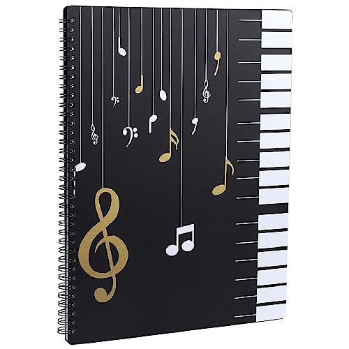 GOOGIT Musiknotenordner mit Einkaufstasche Federmäppchen Federmäppchen Schreibwaren Schule, Notenhalter, ordner von GOOGIT