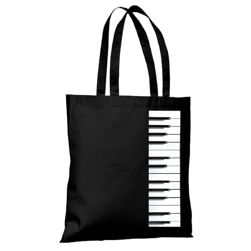 GOOGIT Musiktasche Klavier 100% Baumwolle Segeltuch Schule Musikunterricht Einkaufstasche Reisen (Canvas Bag) von GOOGIT