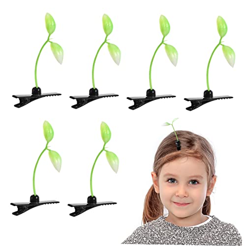 GOOHOCHY 10 Stück Teiliges Haarschmuck Sprout Haarspangen aus Langlebigem und PE Grüne Haarklammern für Frauen und Mädchen Einfach zu Verwenden Modisches Kopfaccessoire für Schule und von GOOHOCHY