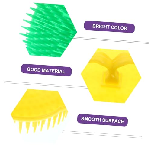 GOOHOCHY 12stücke Haar Und Kopfhautpeeling Leichter Kopfhautschrubber Praktische Reinigungskämme Haarshampoo-kämme Leichte Haarbürsten Für Männer Frauen Junge Mädchen Und Haustiere von GOOHOCHY