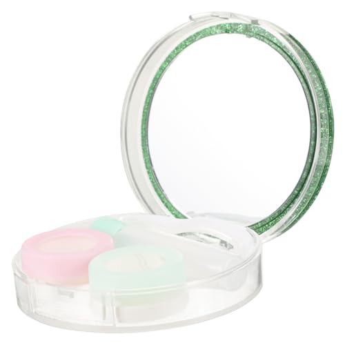 GOOHOCHY 1satz Kontaktlinsenetui Reisebehälter Für Frauen Auslaufsicher Praktischer Linsenhalter Für Unterwegs Inklusive Zufälliger Farbauswahl Langlebig Und Kompakt von GOOHOCHY