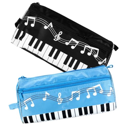 GOOHOCHY 2 STK Mäppchen briefpapier Kinder School Supplies Große Stifttasche Tragbare Kosmetiktasche Kinderklavier Schüler Bleistiftbeutel Bleistift Aufbewahrungstasche Musik Stifthalter von GOOHOCHY