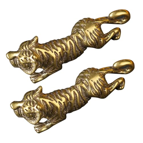 GOOHOCHY 2 Stück Teiliges Tiger Anhänger Chinesisches Tierkreiszeichen DIY Schlüsselanhänger Robustes Material Langlebig für Schmuck Taschen und Persönliche Accessoires von GOOHOCHY