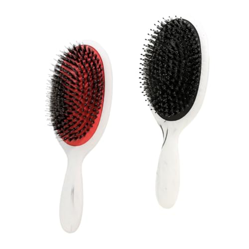 GOOHOCHY 2stücke Damen Haarkamm Luftpolster Massagekamm Mit Wildschweinborsten Für Sanfte Entwirrung Und Kopfhautmassage Für Und Lockiges Haar von GOOHOCHY