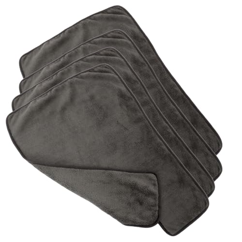 GOOHOCHY 4 Stücke Schönheit Pflege Handtuch Handtücher Spa Wraps Für Gesichtsbehandlungen Salon Handtuch Korallen Fleece Grau von GOOHOCHY