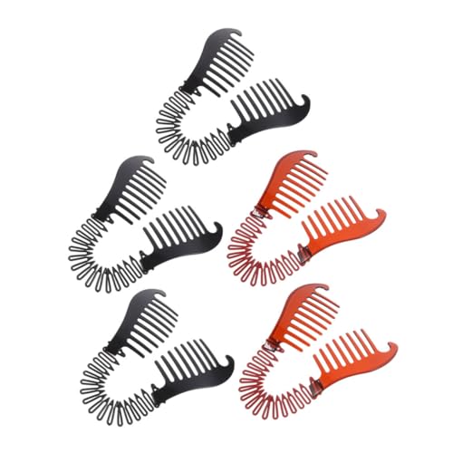 GOOHOCHY 5stücke Bananen Haarspange Für Frauen Flexible Ineinandergreifende Kämme Und Clips Haarschmuck-haarspangen Für Pferdeschwanz Anpassbare Clips Für Jeden Anlass von GOOHOCHY