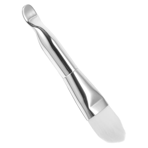 GOOHOCHY Gesichtsmaskenpinsel mit Löffel Doppelkopf Maske für Einfache Anwendung von Schlamm und Reinigungsmaske Sanfte Borsten Tragbares Hautpflegewerkzeug für von GOOHOCHY