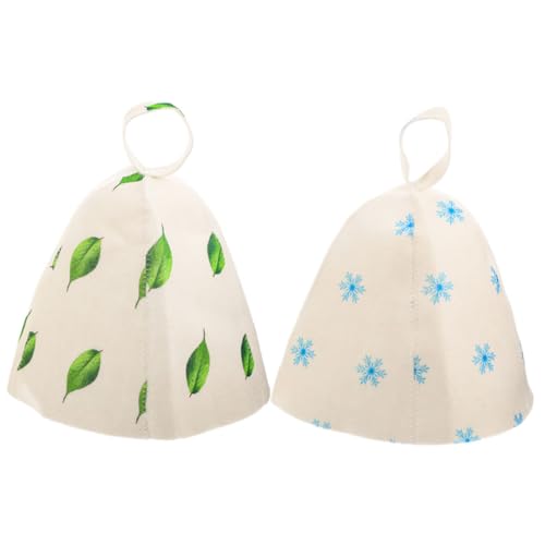 GOOHOCHY 2 Stück Verdickter Saunahut Aus Filz Atmungsaktiver Sauna Kopfschutz Für Damen Und Herren Verdickte Sauna Mütze Mit Schlüsselband Für Bequemlichkeit Und Schutz Und Wellness von GOOHOCHY