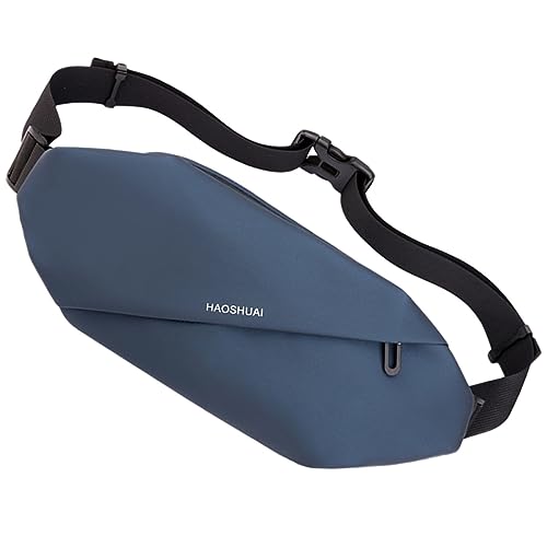 GOOHOCHY Herren Hüfttasche Multifunktionale Lauf Gürteltasche mit Reißverschluss für Sport und für Reisen Jogging und Outdoor Aktivitäten Dunkelblau von GOOHOCHY